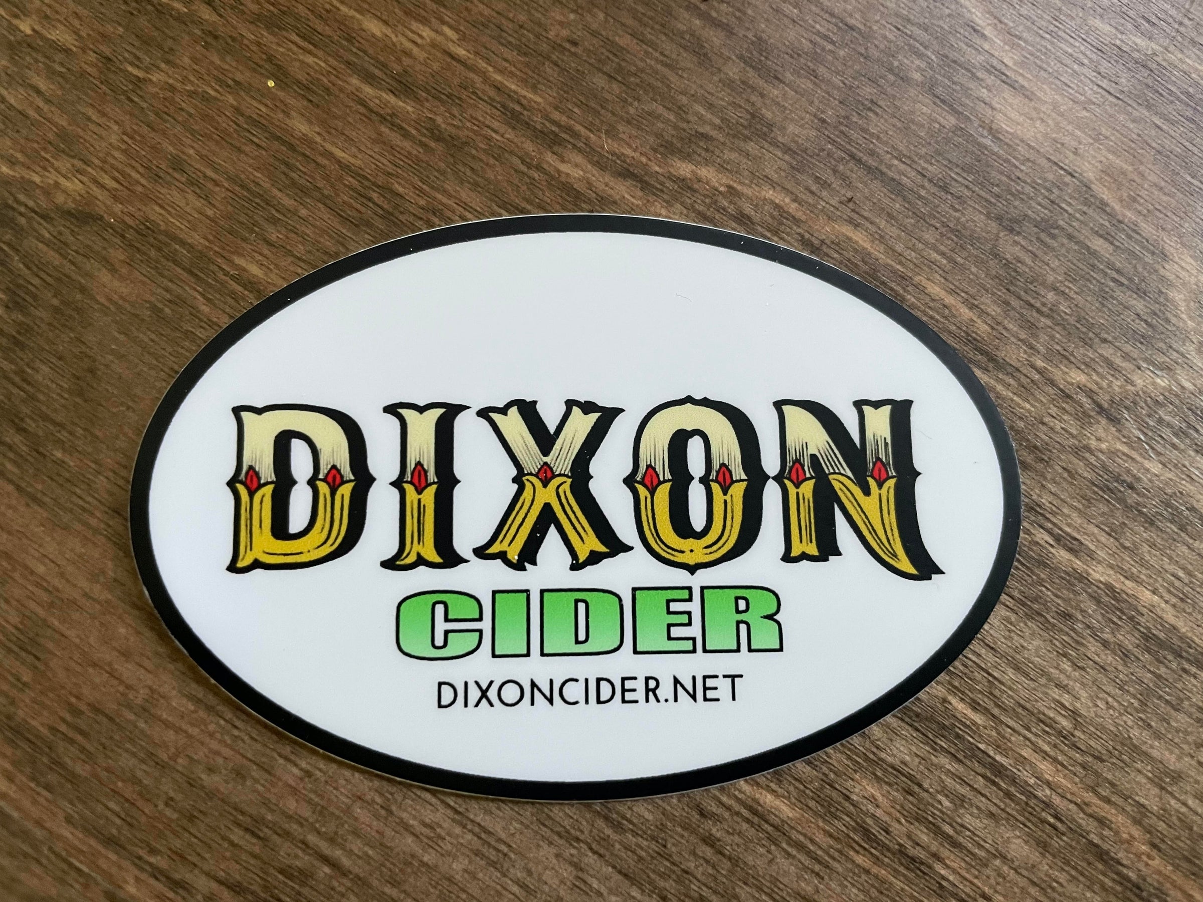 Dixon Cider Oval Logo Sticker